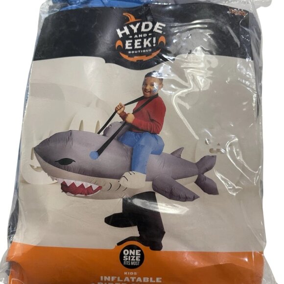 Shark Rider Inflatable Costume Halloween Kids One Size Fits Most Hyde & EEK - Picture 1 of 1
